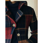 Isla | Women's Button-Front Check Jacket | Front Pockets · Eltrendio