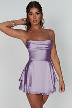 Isla | Women's Cami Mini Dress | Cowl Neck · Eltrendio