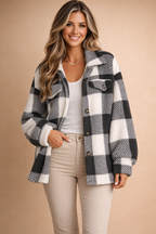 Isla | Women's Check Shacket | Button-Front · Eltrendio