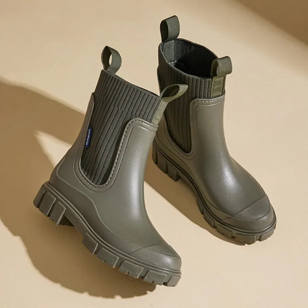 Isla | Women's Chelsea Rain Boots | Chunky Sole · Eltrendio