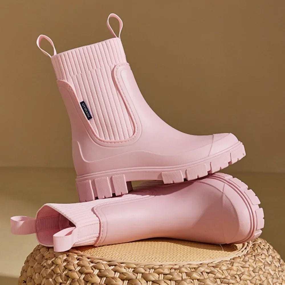 Isla | Women's Chelsea Rain Boots | Chunky Sole · Eltrendio