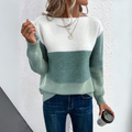 Isla | Women's Colourblock Jumper | Boat Neck · Eltrendio