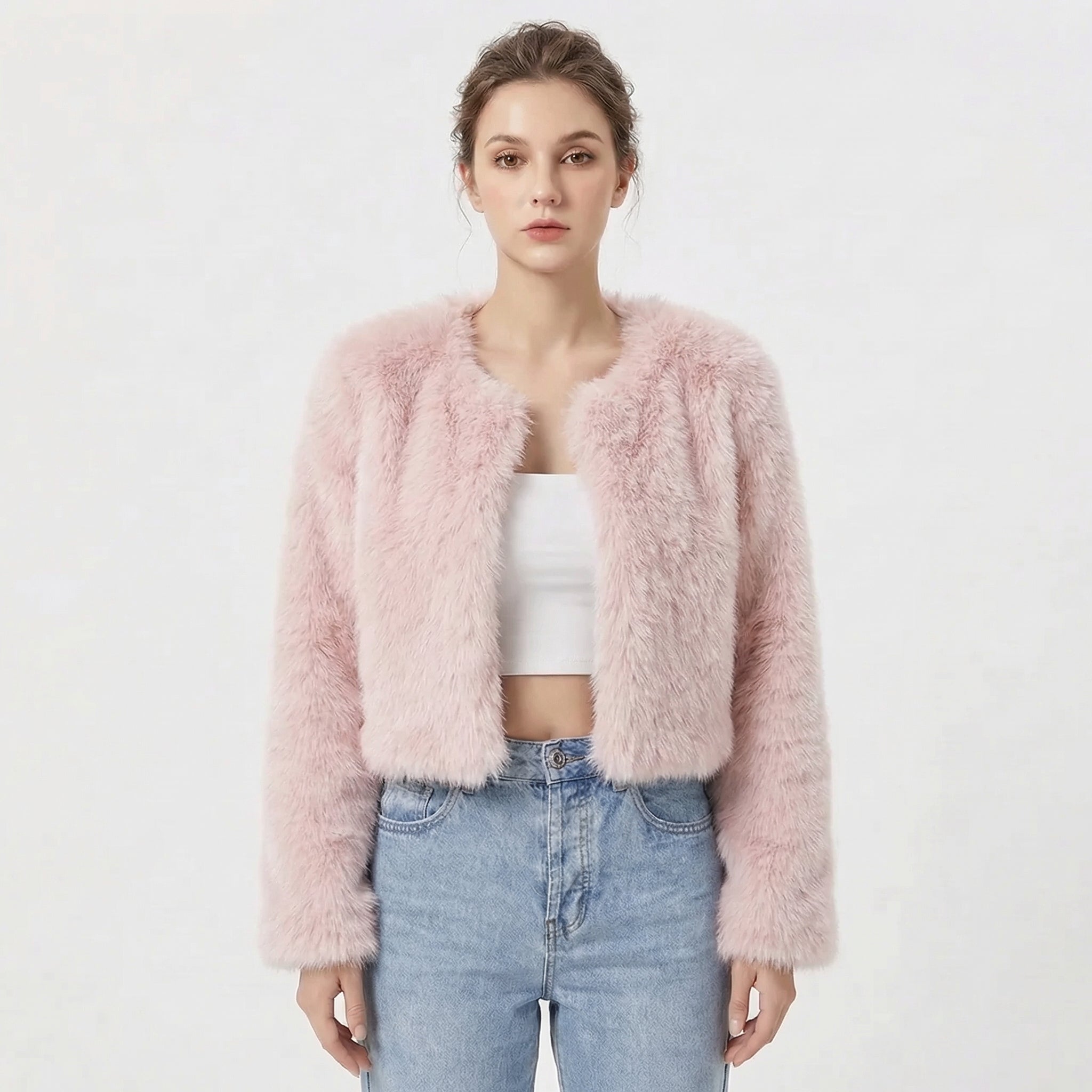 Isla | Women's Cropped Jacket | Open Front · Eltrendio