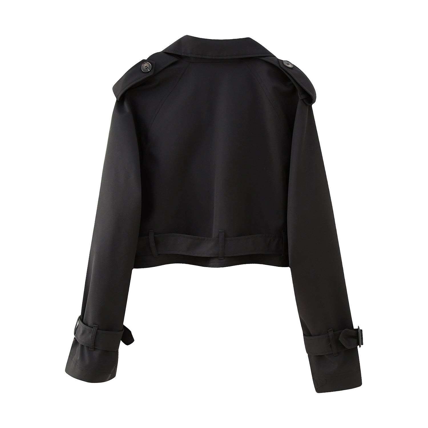 Isla | Women's Cropped Trench Jacket | Belted Waist · Eltrendio
