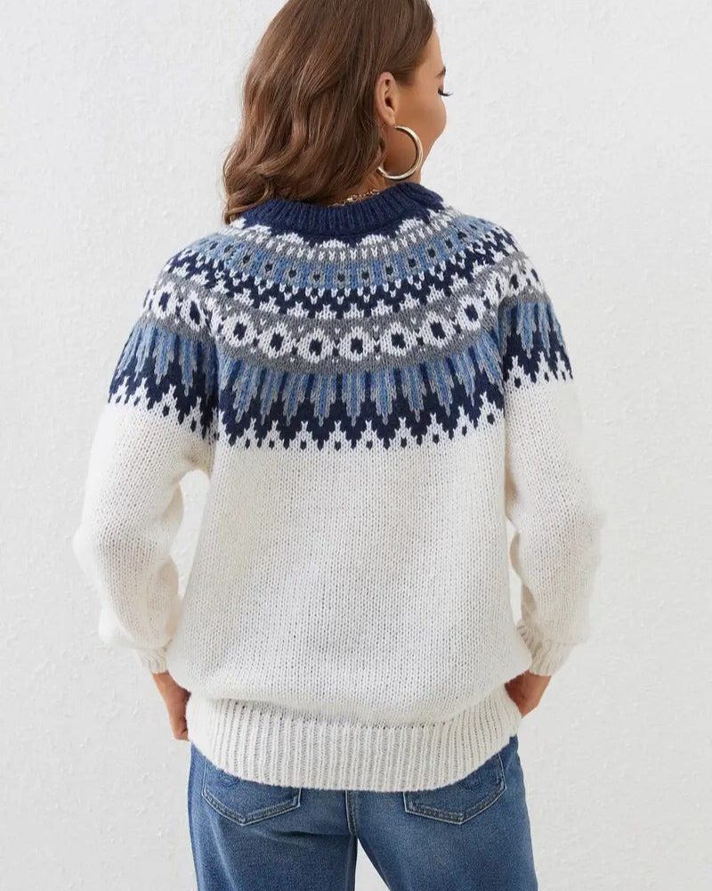 Isla | Women's Fair Isle Jumper | Knitted · Eltrendio