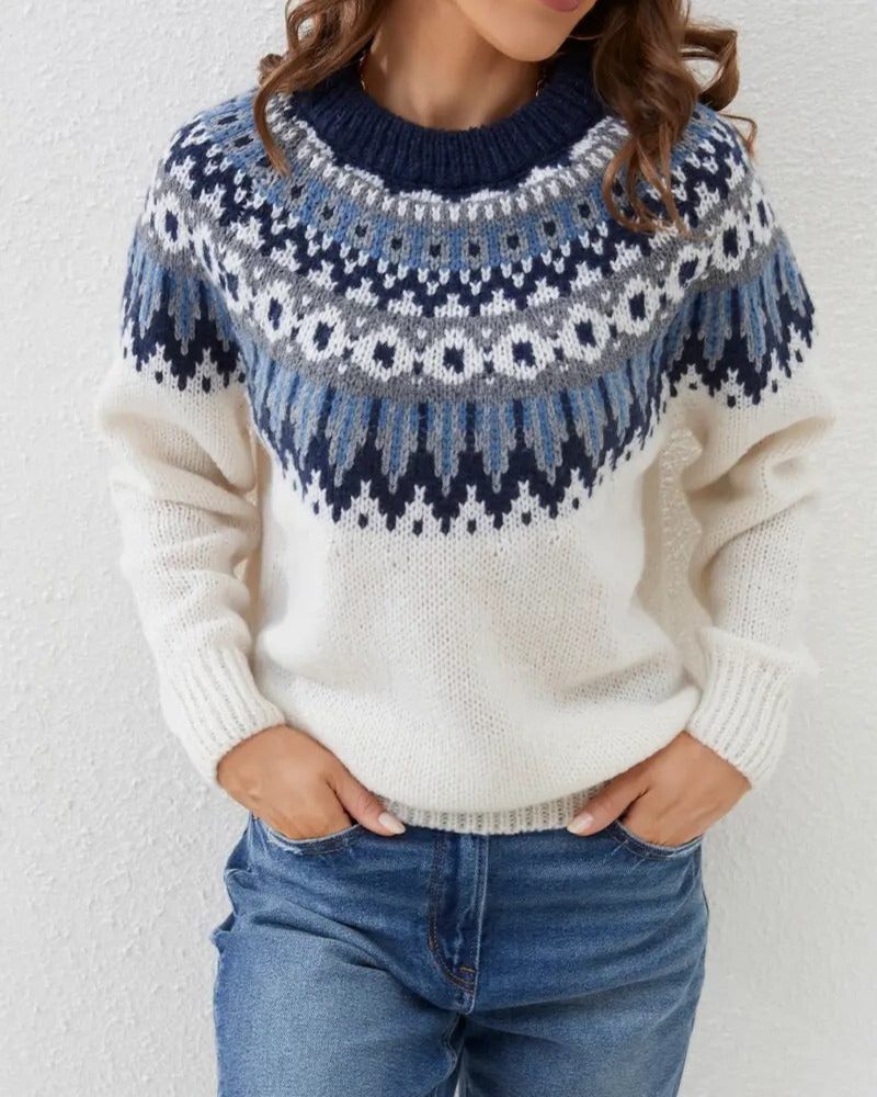 Isla | Women's Fair Isle Jumper | Knitted · Eltrendio