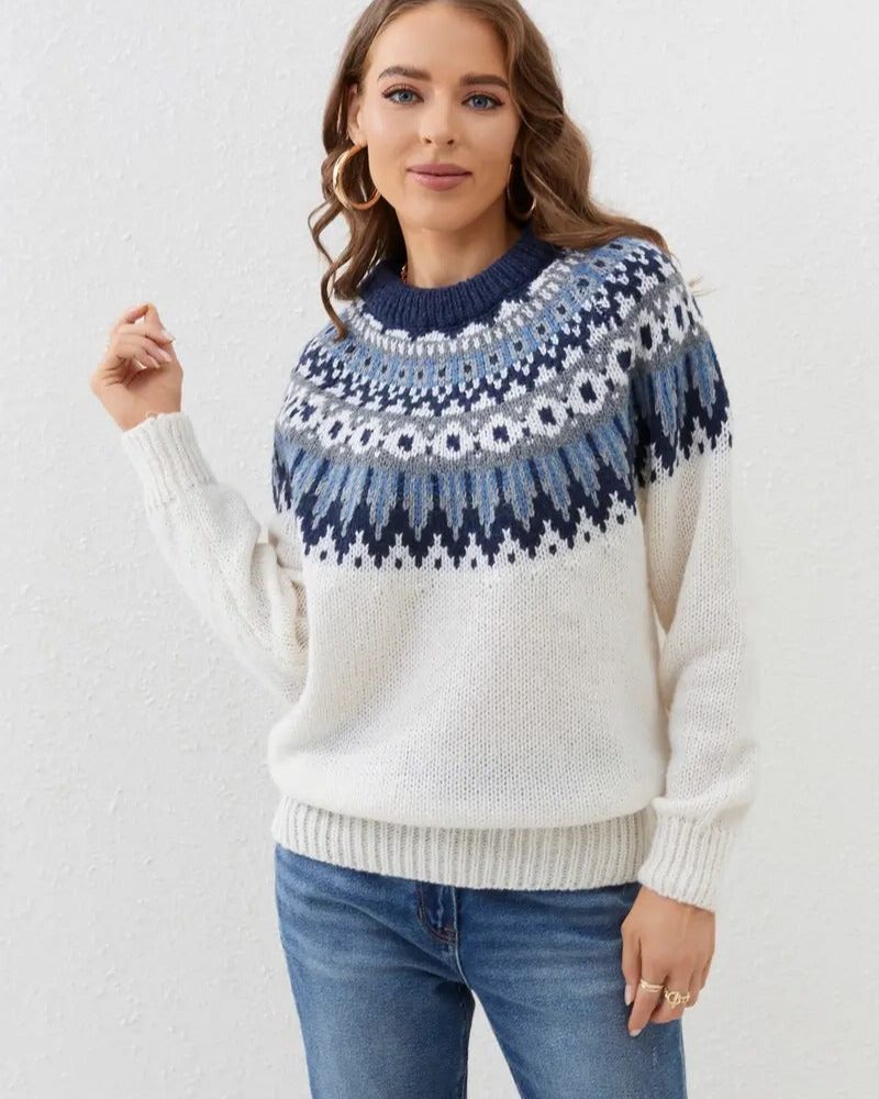 Isla | Women's Fair Isle Jumper | Knitted · Eltrendio