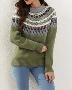 Isla | Women's Fair Isle Jumper | Knitted · Eltrendio