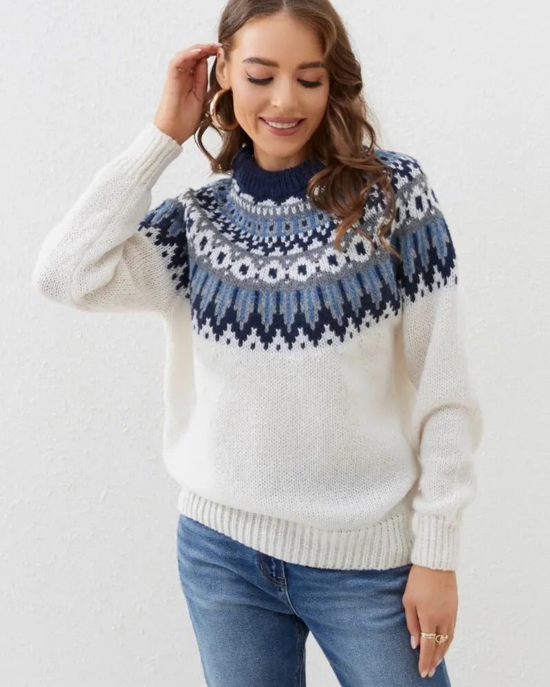 Isla | Women's Fair Isle Jumper | Knitted · Eltrendio