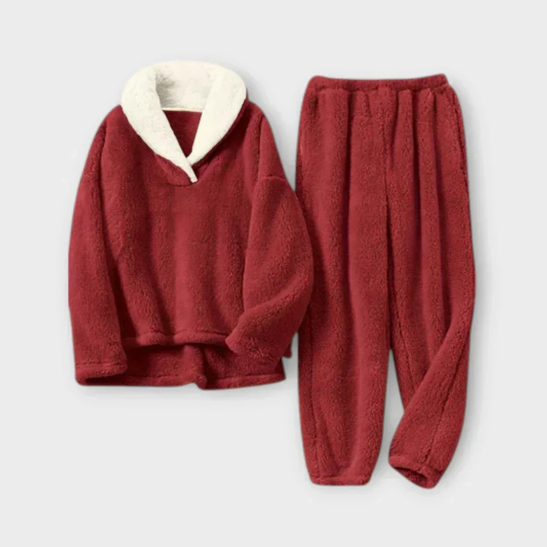Isla | Women's Fleece Pyjama Set | Plush Warm · Eltrendio