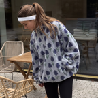 Isla | Women's Half-Zip Fleece | Patterned Sherpa · Eltrendio