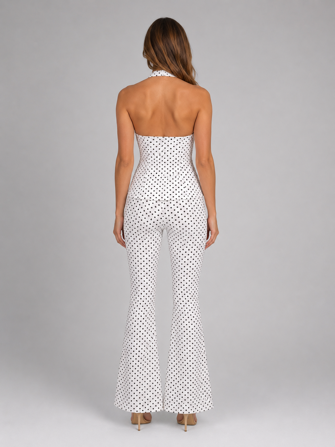 Isla | Women's Halter Co-Ord Set | Polka Dot · Eltrendio
