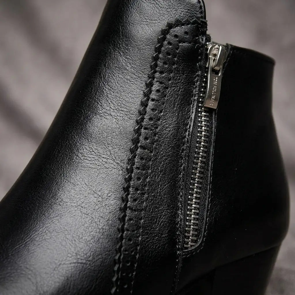 Isla | Women's Heeled Ankle Boots | Side Zip · Eltrendio