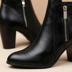 Isla | Women's Heeled Ankle Boots | Side Zip · Eltrendio