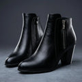 Isla | Women's Heeled Ankle Boots | Side Zip · Eltrendio