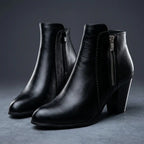 Isla | Women's Heeled Ankle Boots | Side Zip · Eltrendio