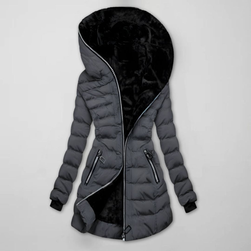 Isla | Women's Hooded Winter Jacket | Fleece-Lined · Eltrendio