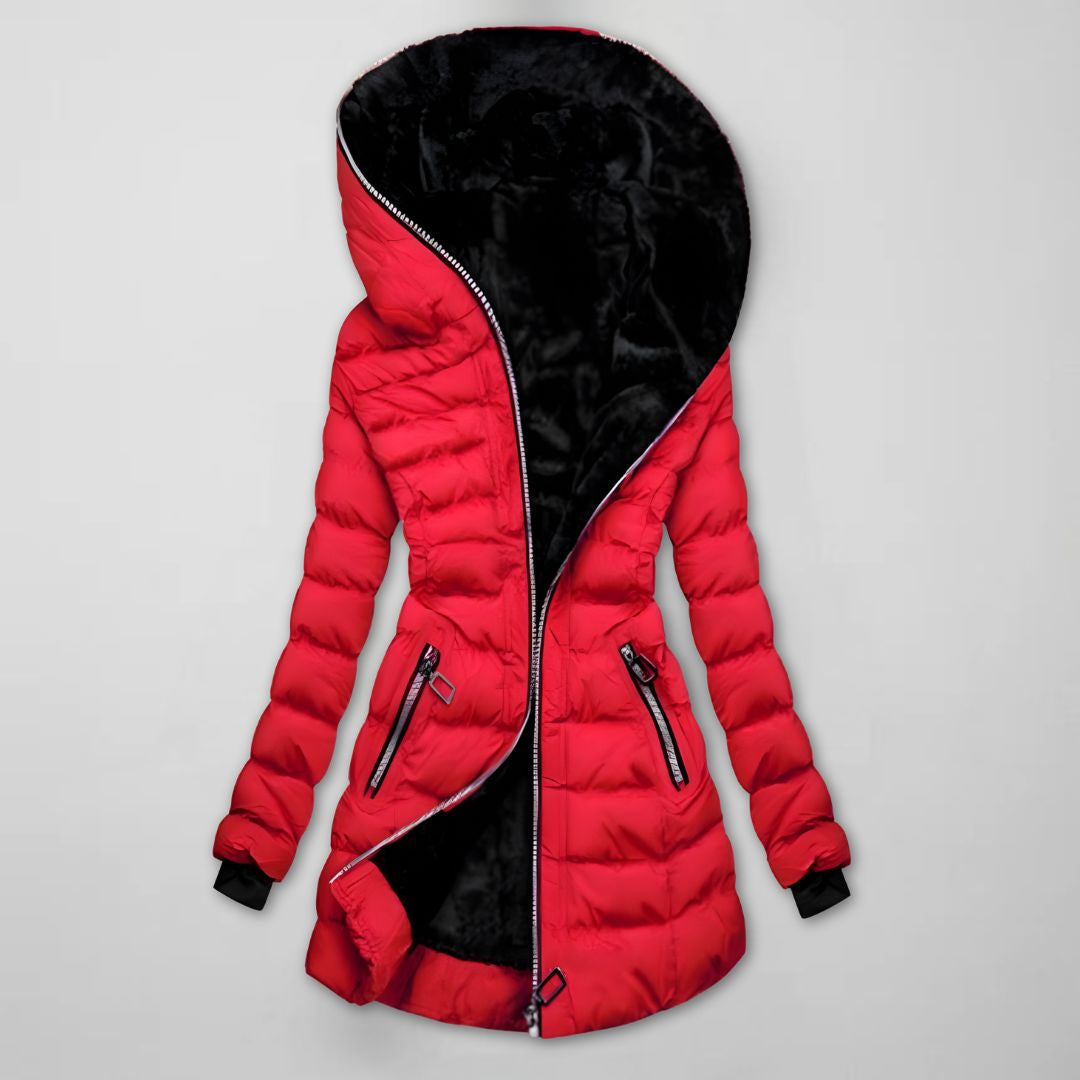 Isla | Women's Hooded Winter Jacket | Fleece-Lined · Eltrendio