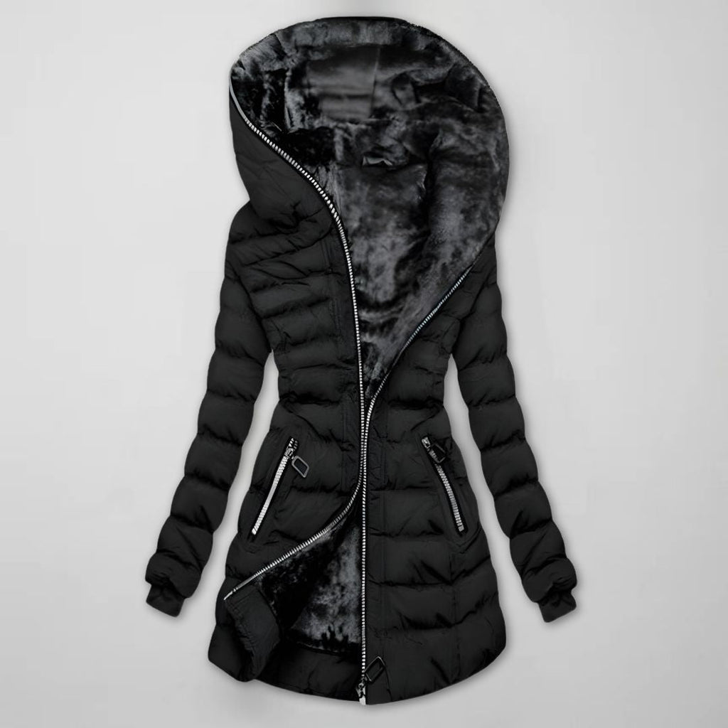 Isla | Women's Hooded Winter Jacket | Fleece-Lined · Eltrendio