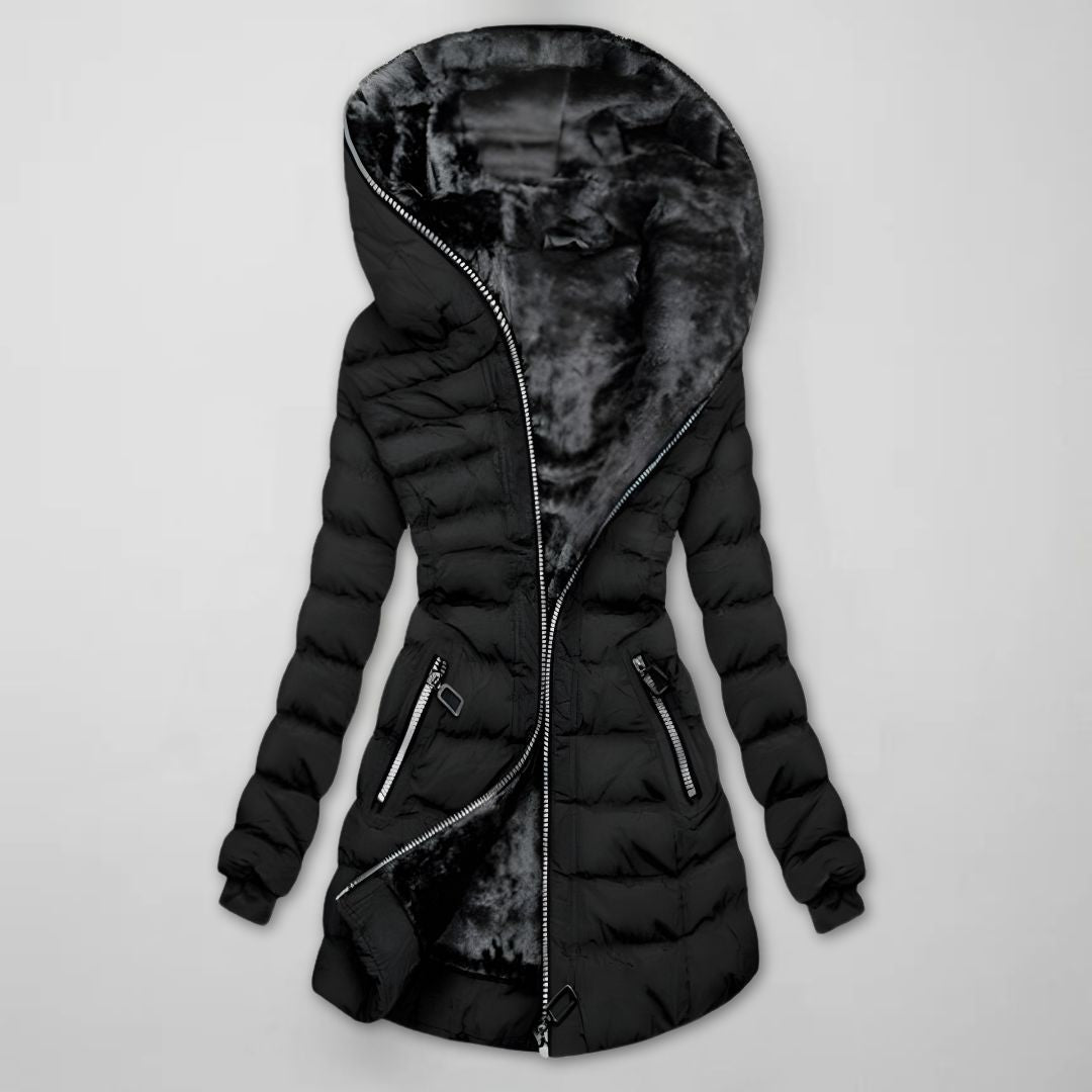 Isla | Women's Hooded Winter Jacket | Fleece-Lined · Eltrendio
