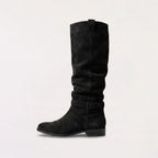 Isla | Women's Knee-High Boots | Suede Buckle · Eltrendio
