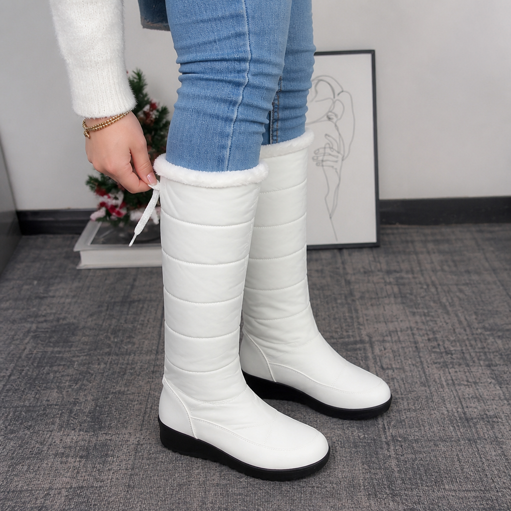 Isla | Women's Knee-High Snow Boots | Fleece-Lined · Eltrendio