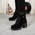 Isla | Women's Lace-Up Ankle Boots | Block Heel · Eltrendio