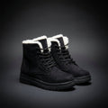 Isla | Women's Lace-Up Ankle Boots | Fur Trim · Eltrendio
