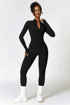 Isla | Women's Long-Sleeve Jumpsuit | Half-Zip · Eltrendio