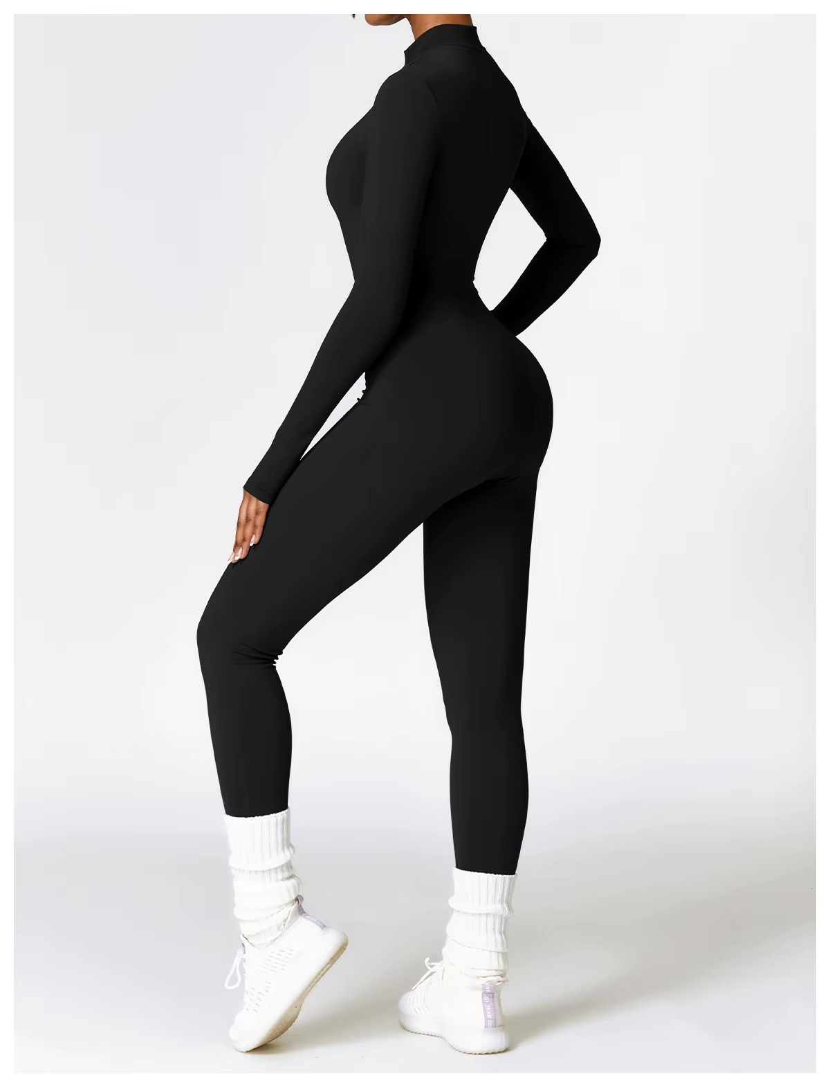 Isla | Women's Long-Sleeve Jumpsuit | Half-Zip · Eltrendio