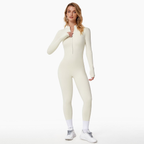 Isla | Women's Long-Sleeve Jumpsuit | Half-Zip · Eltrendio