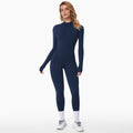 Isla | Women's Long-Sleeve Jumpsuit | Half-Zip · Eltrendio
