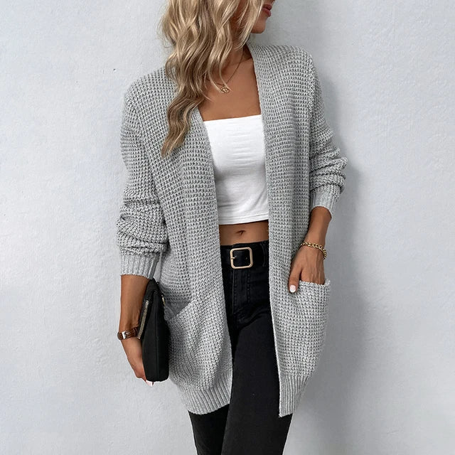 Isla | Women's Longline Cardigan | Open Front · Eltrendio