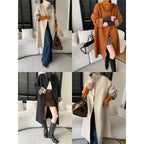 Isla | Women's Longline Coat | Stand Collar · Eltrendio