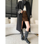 Isla | Women's Longline Coat | Stand Collar · Eltrendio