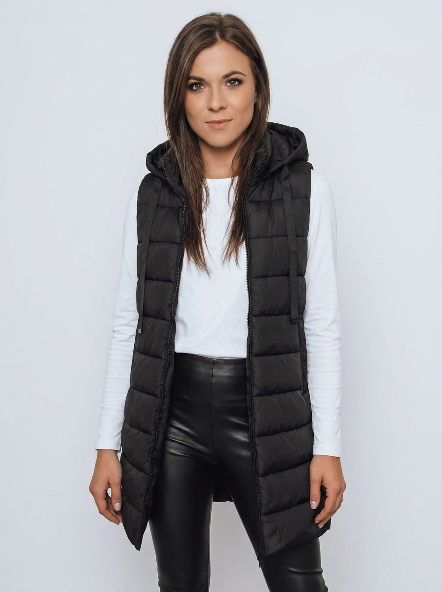 Isla | Women's Longline Hooded Gilet | Quilted Padded-Eltrendio