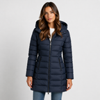 Isla | Women's Longline Puffer Jacket | Hooded · Eltrendio