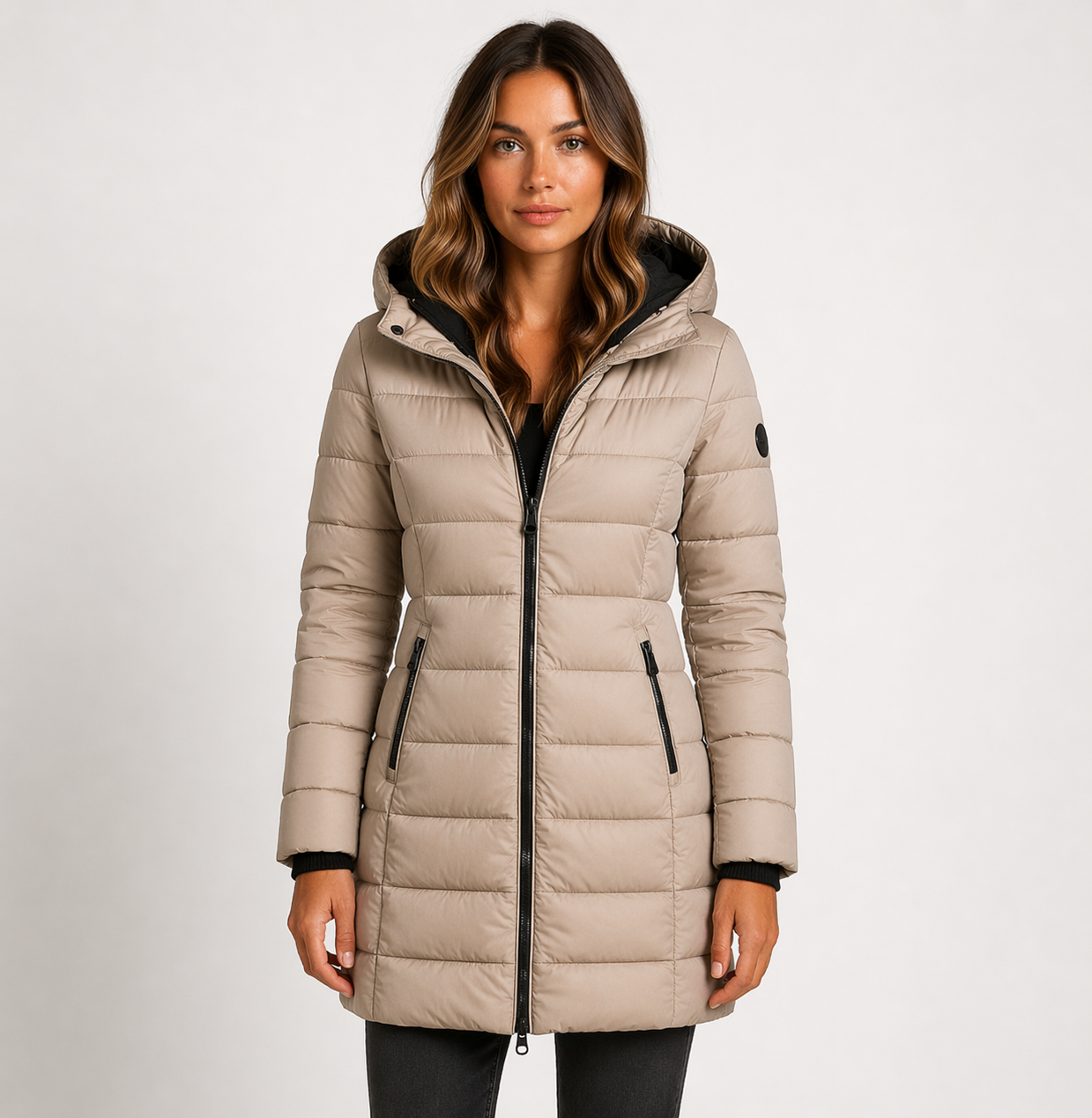 Isla | Women's Longline Puffer Jacket | Hooded · Eltrendio
