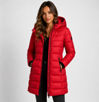 Isla | Women's Longline Puffer Jacket | Hooded · Eltrendio