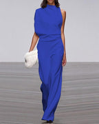 Isla | Women's One-Shoulder Jumpsuit | Wide-Leg · Eltrendio