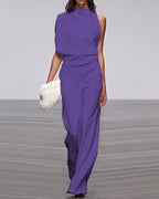 Isla | Women's One-Shoulder Jumpsuit | Wide-Leg · Eltrendio