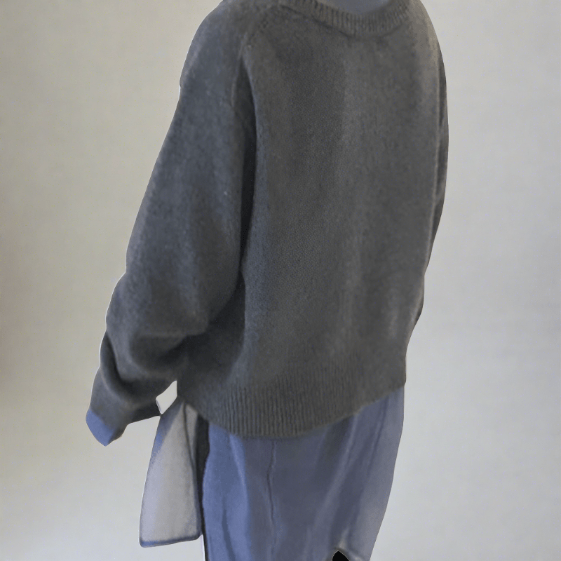 Isla | Women's Oversized Cardigan | Asymmetric Buttons · Eltrendio