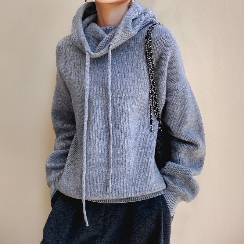 Isla | Women's Oversized Hooded Jumper | Drawstring · Eltrendio