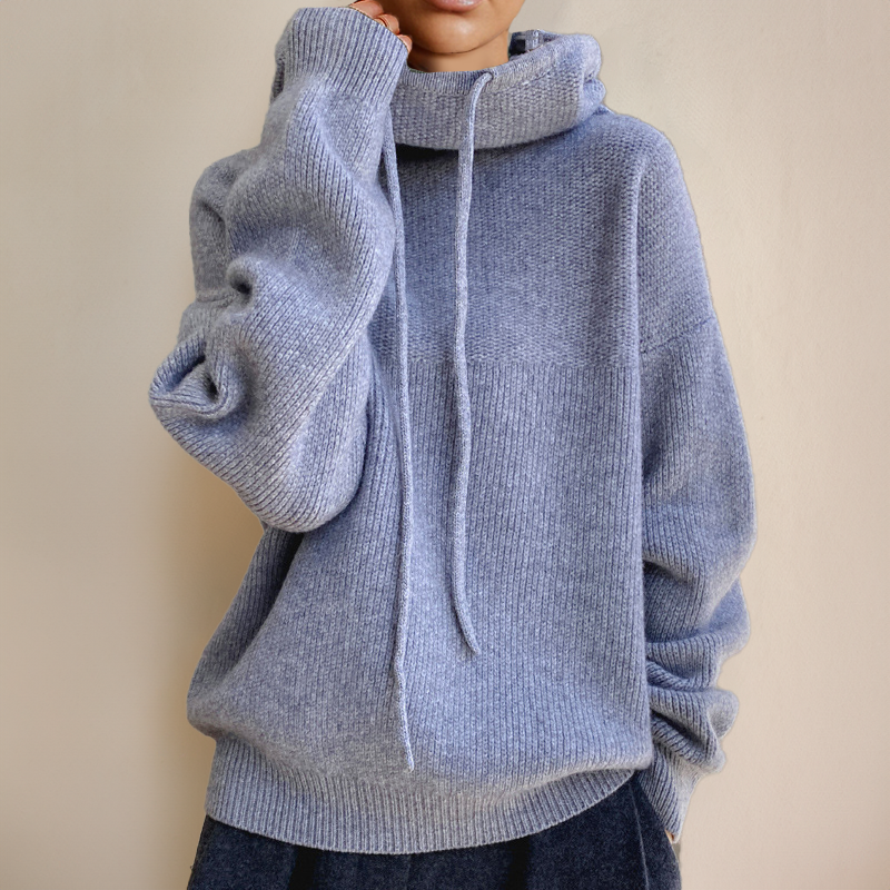 Isla | Women's Oversized Hooded Jumper | Drawstring · Eltrendio