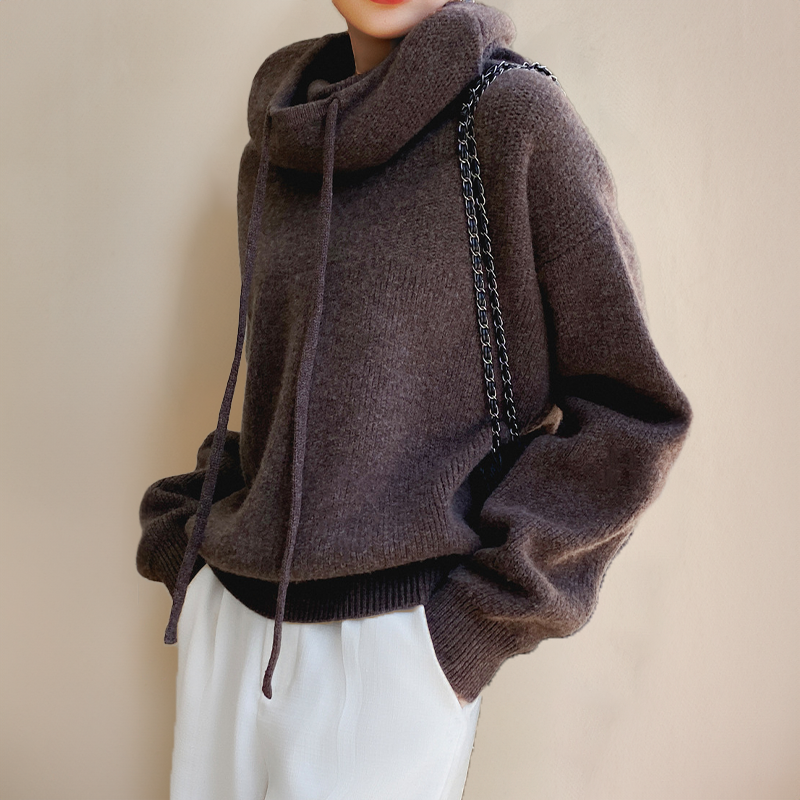 Isla | Women's Oversized Hooded Jumper | Drawstring · Eltrendio