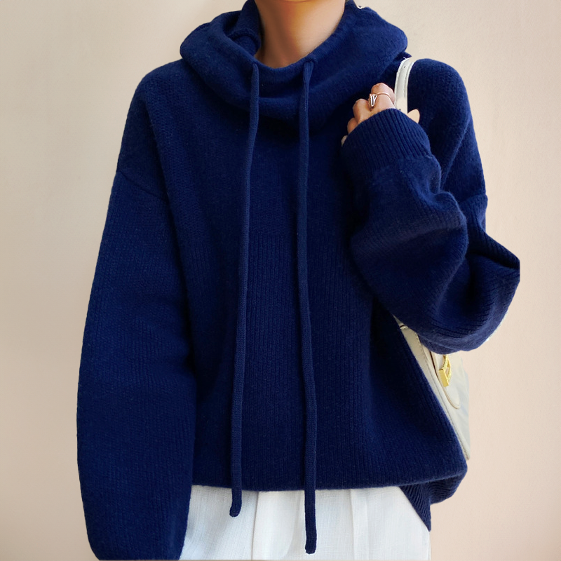 Isla | Women's Oversized Hooded Jumper | Drawstring · Eltrendio