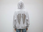 Isla | Women's Oversized Hoodie | Sequin Wings · Eltrendio