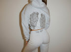 Isla | Women's Oversized Hoodie | Sequin Wings · Eltrendio