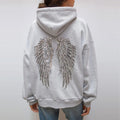 Isla | Women's Oversized Hoodie | Sequin Wings · Eltrendio