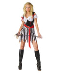 Isla | Women's Pirate Costume Dress | Striped-Eltrendio